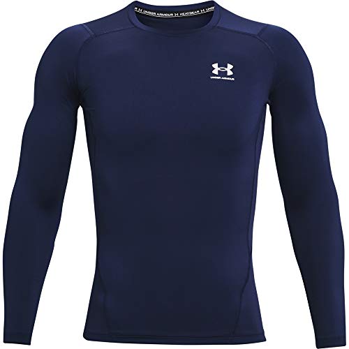 Under Armour UA HG Armour Comp LS, camiseta de manga larga hombre, Azul (Royal / White) , L