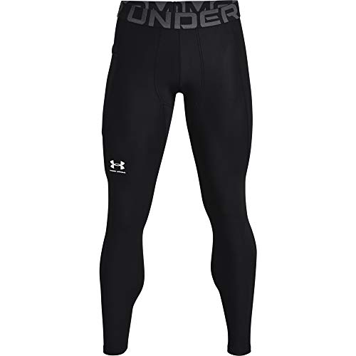 Under Armour UA HG Armour Leggings cómodo pantalón Largo, Hombre, Negro (Black/White), M