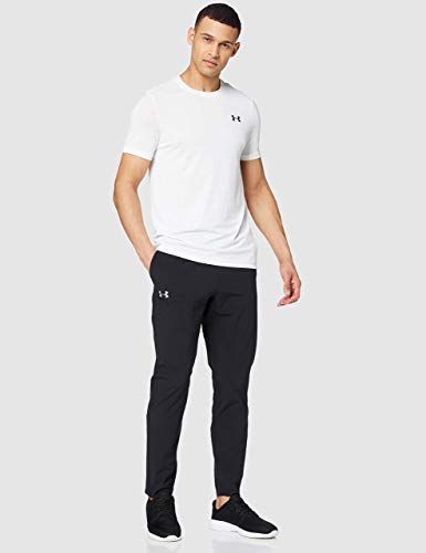 Under Armour UA Storm Launch 2.0, Pantalones de chándal, Pantalones para Hombre Hombre, Black/Black/Reflective, L