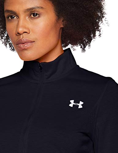 Under Armour UA Streaker 2.0 Half Zip Sudadera, Mujer, (Black/Black/Reflective (001), XL