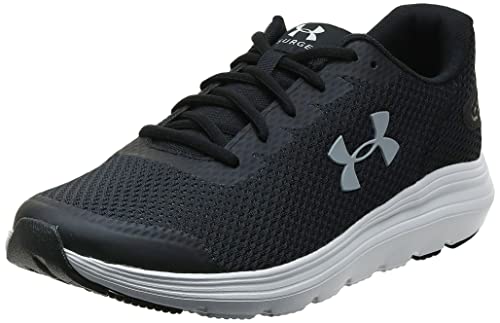 Under Armour UA Surge 2 Zapatillas para Correr para Hombre, Negro (Black / White / Mod Gray), 40.5 EU