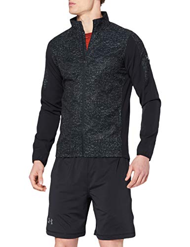 Under Armour Warm-up Chaquetas, Hombre, Black/Radio Red/Reflective, S/M