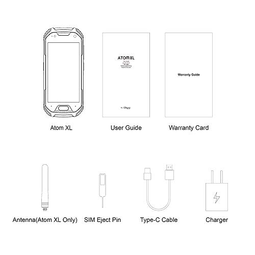 Unihertz Atom XL, The Smallest DMR Walkie-Talkie Rugged Smartphone Android 10 Unlocked 6GB+128GB