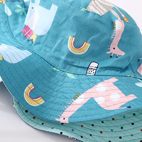 Unisexo Bebé Sombrero de Sol Zoo Animales Gorro de Pescador Pequeños Infantil Verano Exteriores Protección Solar Gorro de Playa para 6-12 Meses Niña Niño