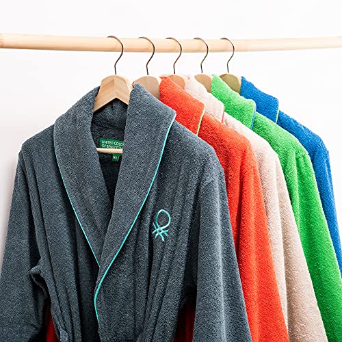 UNITED COLORS OF BENETTON. Albornoz L/XL 360GSM 100% ALGODÓN (Gris)