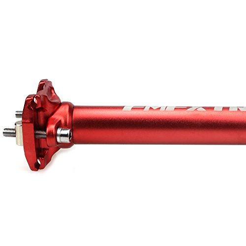 UPANBIKE Tija de sillín Aleación de Aluminio Tubo de sillín, Diámetro 27.2 mm, 30.9 mm, 31.6 mm * 400 mm de Longitud para Bicicletas de montaña(Rojo,31.6mm)