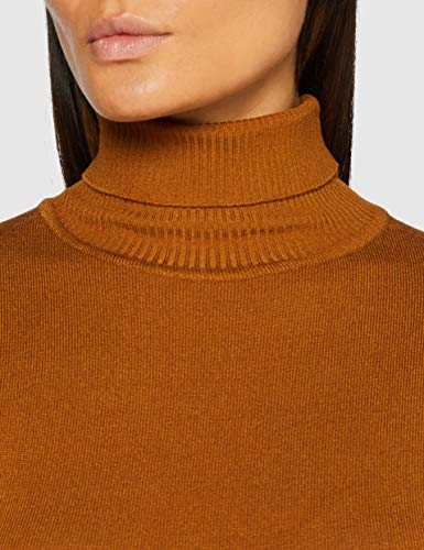 Urban Classics Ladies Basic Turtleneck Sweater Sudadera, Beige, XL para Mujer