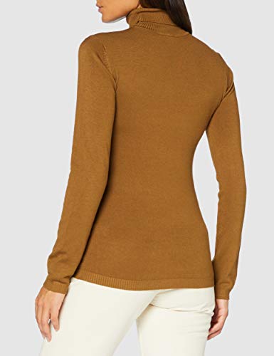 Urban Classics Ladies Basic Turtleneck Sweater Sudadera, Beige, XL para Mujer
