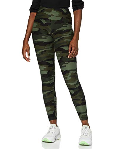 Urban Classics Ladies Camo, Mallas, para Mujer, Verde (Wood Camo), M