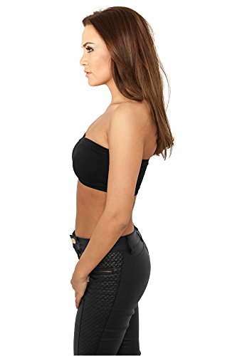 Urban Classics Ladies Pads Bandeau Top, Negro, Tamaño del Fabricante: XL para Mujer