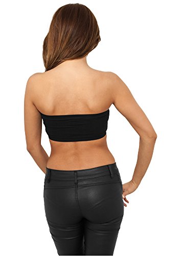 Urban Classics Ladies Pads Bandeau Top, Negro, Tamaño del Fabricante: XL para Mujer