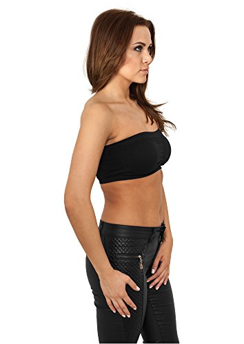 Urban Classics Ladies Pads Bandeau Top, Negro, Tamaño del Fabricante: XL para Mujer