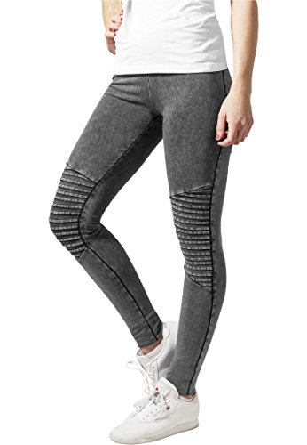 Urban Classics Leggings Denim Jersey, Leggings De Deporte, para Mujer, Gris (Darkgrey), Small (Talla del fabricante: Small)