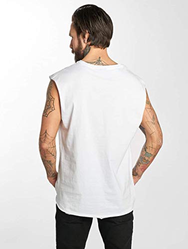 Urban Classics Open Edge Sleeveless tee Camiseta, Blanco (White 00220), L para Hombre