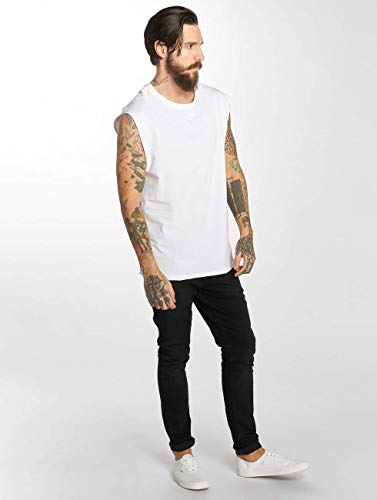 Urban Classics Open Edge Sleeveless tee Camiseta, Blanco (White 00220), L para Hombre