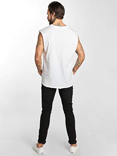 Urban Classics Open Edge Sleeveless tee Camiseta, Blanco (White 00220), L para Hombre