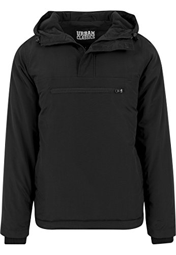 Urban Classics Padded Pull Over Jacket Chaqueta, Negro (Black 7), XX-Large para Hombre