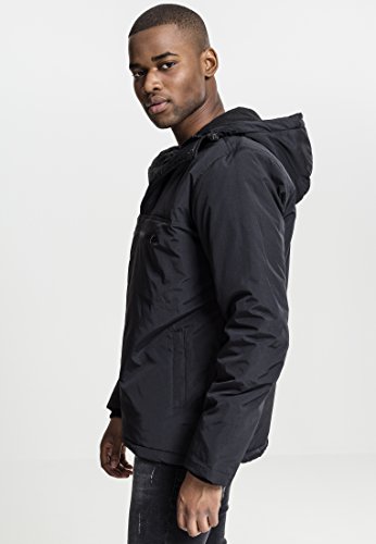 Urban Classics Padded Pull Over Jacket Chaqueta, Negro (Black 7), XX-Large para Hombre