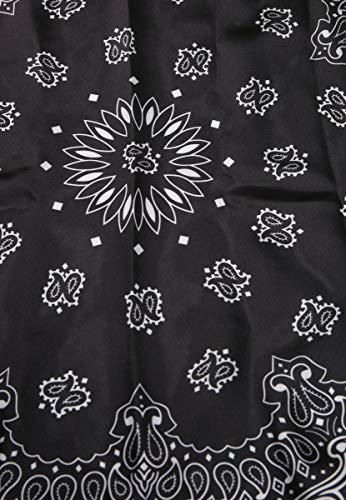Urban Classics Satin Bandana 2-Pack, Black/White, Talla adecuada Unisex Adulto