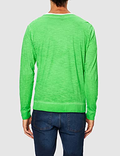 Urban Classics Spray Dye Slub Cardigan Chaqueta Punto, Verde (Mint 00348), Medium para Hombre