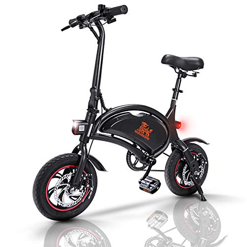 urbetter Bicicleta Electrica Plegables ebike 40-60 km de autonomía 250W Bicicletas Plegable 25 km/h, Bici Electricas Adulto con Ruedas de 12", Batería 10Ah, con Pedales, Asiento Ajustable, B1 Pro