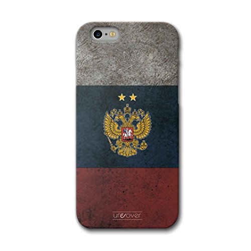 Urcover Funda iPhone 6 / 6s Campeonato de Europa de fútbol 2021 Football, Carcasa Trasera Camiseta de Futbol [Team Rusia] Protector Mundial de Fútbol Cover Apple iPhone 6 / 6s Case TPU Flexible