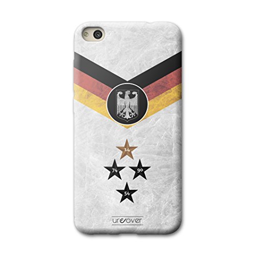 Urcover Funda P8 Lite (2017) Campeonato de Europa de fútbol 2021 Football, Carcasa Trasera Camiseta de Futbol [Team Alemania] Protector Mundial de Fútbol Cover Huawei P8 Lite (2017) Case TPU Flexible