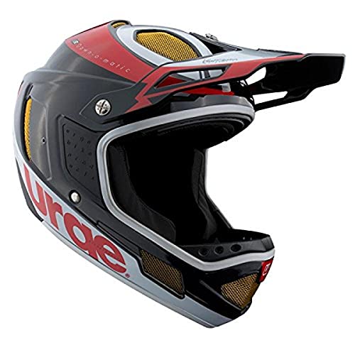 Urge Down-O-Matic Casco de Bicicleta, Color Negro/Rojo/Blanco, Talla XS