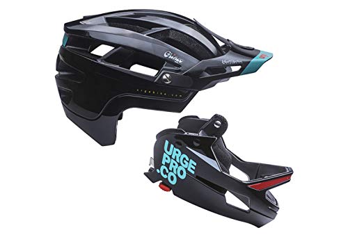 Urge Gringo de la Pampa Noir S/M Casco Integral para Bicicleta de montaña, Unisex Adulto, Negro