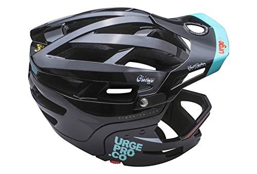 Urge Gringo de la Pampa Noir S/M Casco Integral para Bicicleta de montaña, Unisex Adulto, Negro