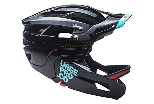 Urge Gringo de la Pampa Noir S/M Casco Integral para Bicicleta de montaña, Unisex Adulto, Negro