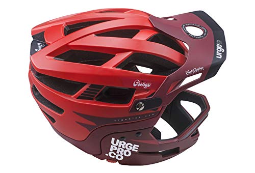 Urge Gringo de la Pampa Rouge S/M Casco Integral para Bicicleta de montaña, Unisex Adulto, Rojo