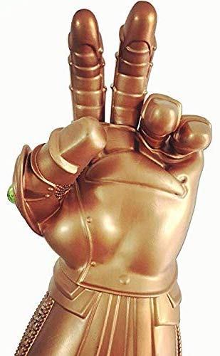 UrMsun Iron Man Infinity Gauntlet para niños con 2 Pilas Recambio, Iron Man Glove LED con Piedras para niños 0-12