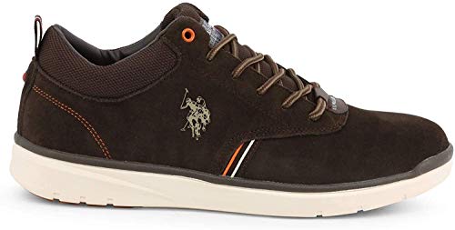 U.S. Polo Assn. Cree Suede, Zapatillas de Gimnasia Hombre, Marrón (Dk BR 028), 45 EU