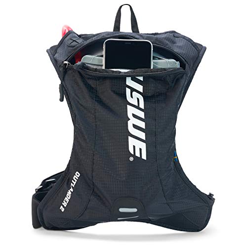 USWE Outlander Mochila de hidratación, Unisex Adulto, Negro, Talla única