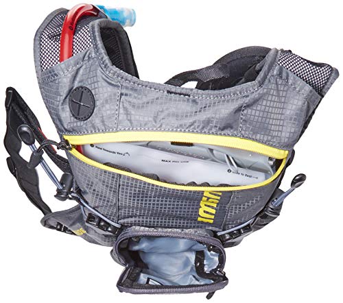 USWE Sports Airborne 3 - Mochila de hidratación con Bolsa (3 L), Color Gris