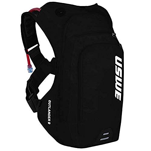 USWE Sports Outlander 9 - Mochila de hidratación con Bolsa de hidratación, Color Negro, 9 litros