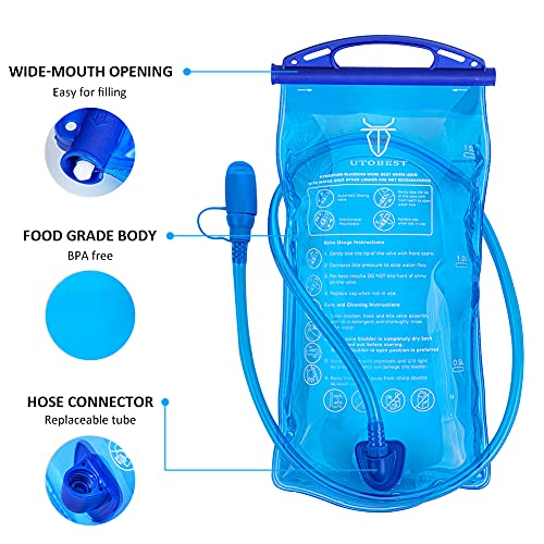 UTOBEST Bolsa de Hidratación de Bolsa de Agua para 1.5L