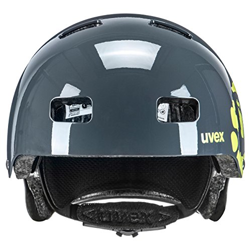 Uvex 4148191117 Casco, Niños, Gris/Lima, M