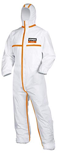 UVEX 9837513 Chándal desechable, blanco/naranja, XXL