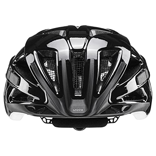 uvex Active Casco de Bicicleta, Adultos Unisex, Black White, 56-60 cm