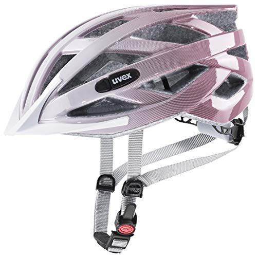 Uvex Air Wing Casco de Bicicleta, Unisex-Adult, White-rosé, 52-57 cm