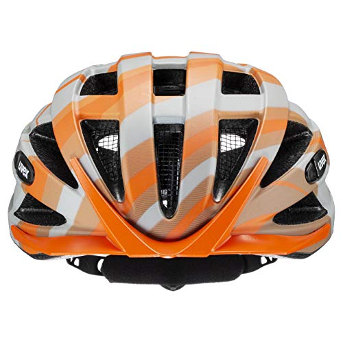 uvex Air Wing CC Casco de Bicicleta, Unisex-Adult, Grey-Orange Mat, 52-57 cm