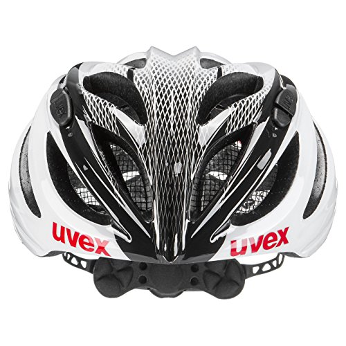 Uvex Boss Race - Casco de ciclismo, color blanco / negro, talla 52 - 56 cm
