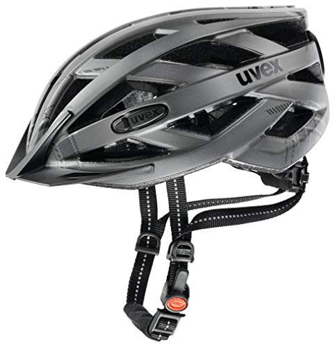 Uvex City I-Vo Casco de Ciclismo, Unisex Adulto, Dark Silver Mat, 56-60 cm