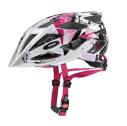 Uvex Fahrradhelm Air Wing Casco de Bicicleta, Mujer, White-Pink, 52-57 cm