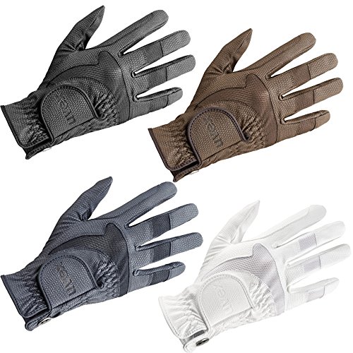 Uvex I-Performance 2 Guantes de equitación, Adultos Unisex, Black, 8