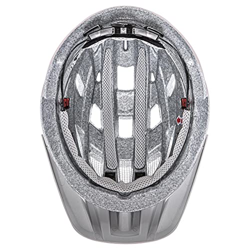 Uvex i-Vo CC Casco de Bicicleta, Adultos Unisex, Grey Rose Mat, 52-57 cm