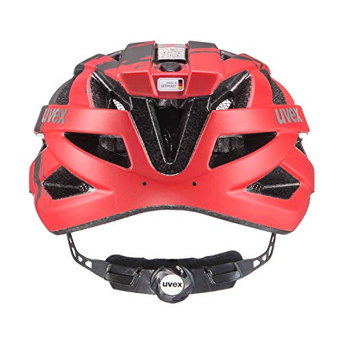 Uvex i-Vo CC | Casco de Bicicleta | Mujer Hombre Adulto niños | tamaño Adjustable | Red-darksilver-Black Mat, 52-57 cm