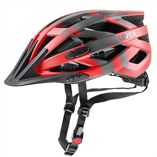 Uvex i-Vo CC | Casco de Bicicleta | Mujer Hombre Adulto niños | tamaño Adjustable | Red-darksilver-Black Mat, 52-57 cm